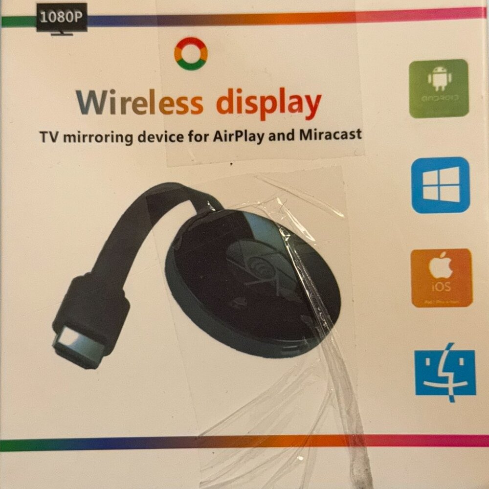 wireless display / tv mirroing device for airplay and miracast